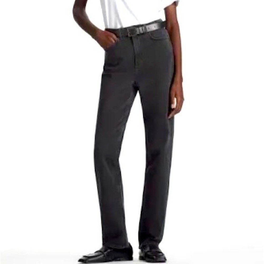 COS Slim Straight Full Length Black Jeans 28